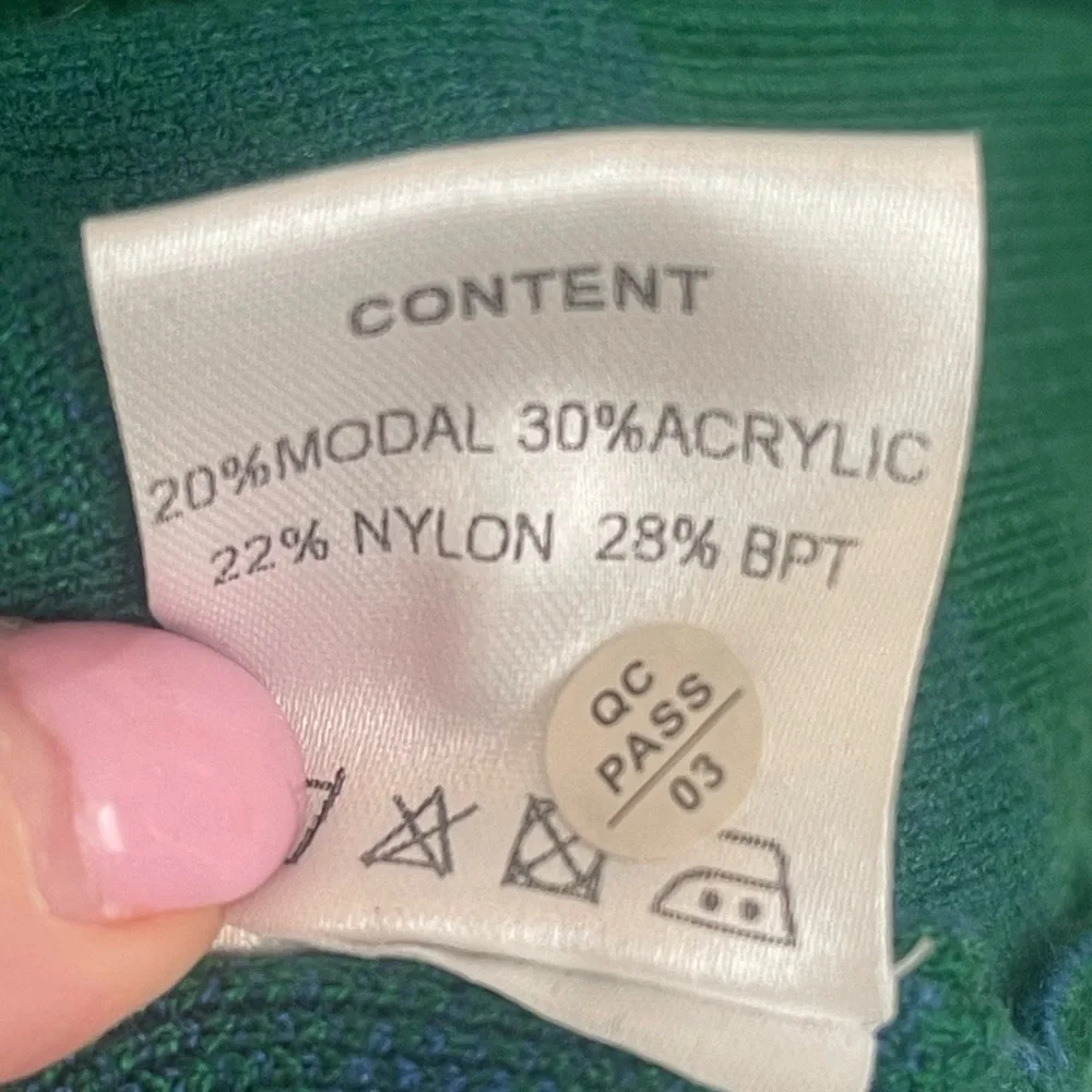 ELLandEMM Green and Blue Knit Cardigan - Picture 5 of 5